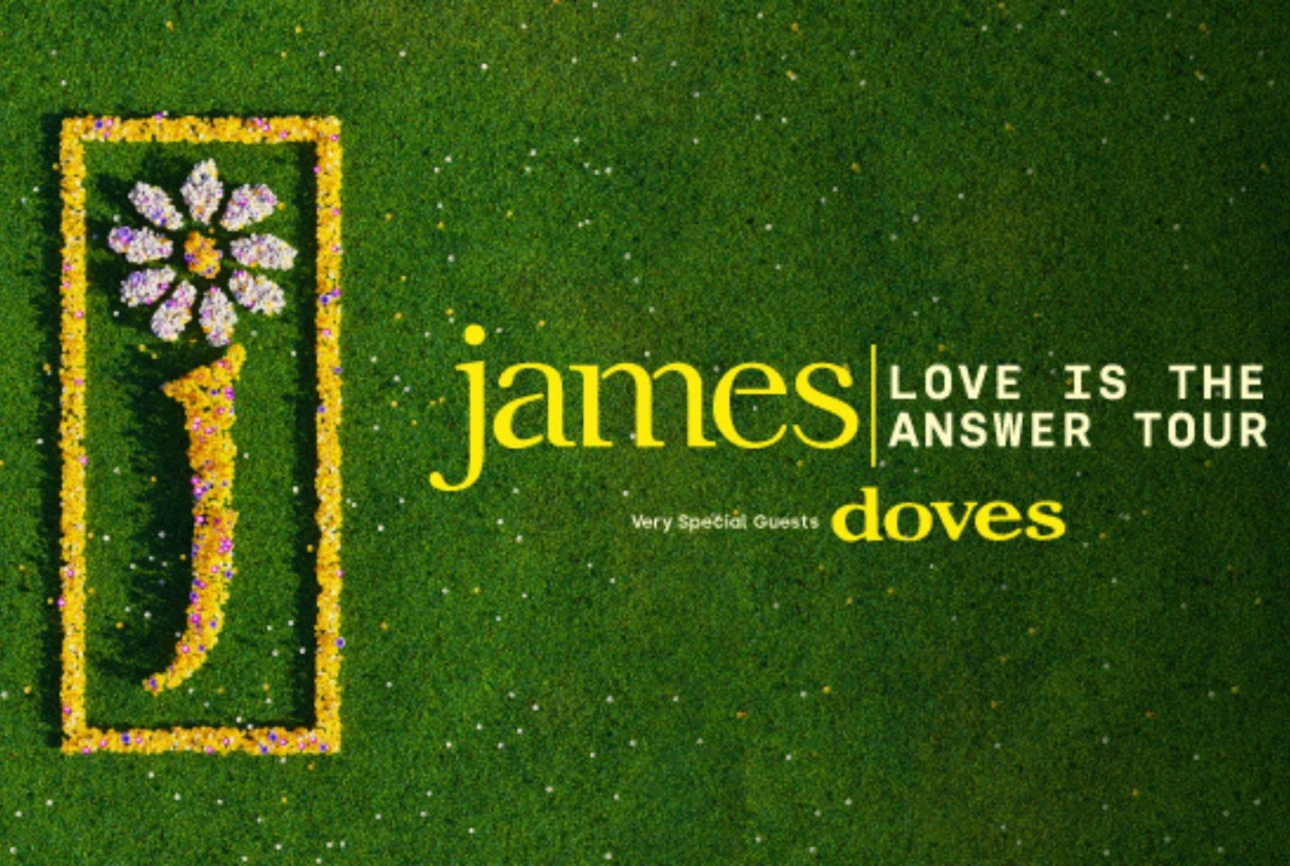 A promo poster for James' upcoming tour